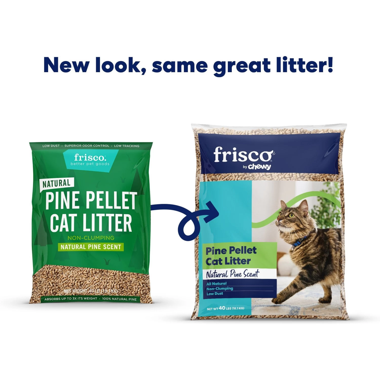 Frisco Pine Pellet Unscented Non-Clumping Wood Cat Litter - Image 2