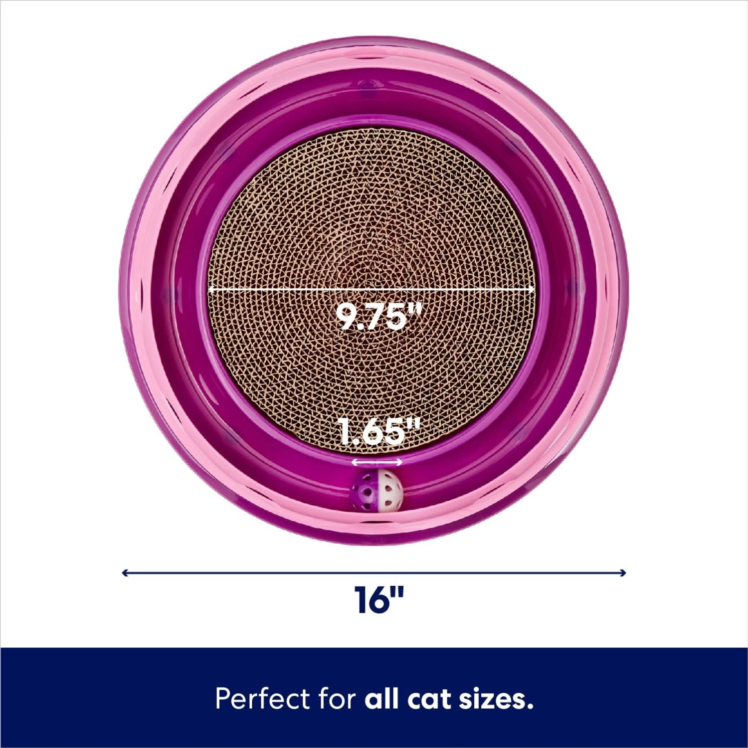 Frisco Scratch & Roll Scratcher Cat Toy With Catnip - Image 2