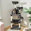 Frisco 64-in Cat Tree With Hammock, Condo, 2 Top Perches With Bed