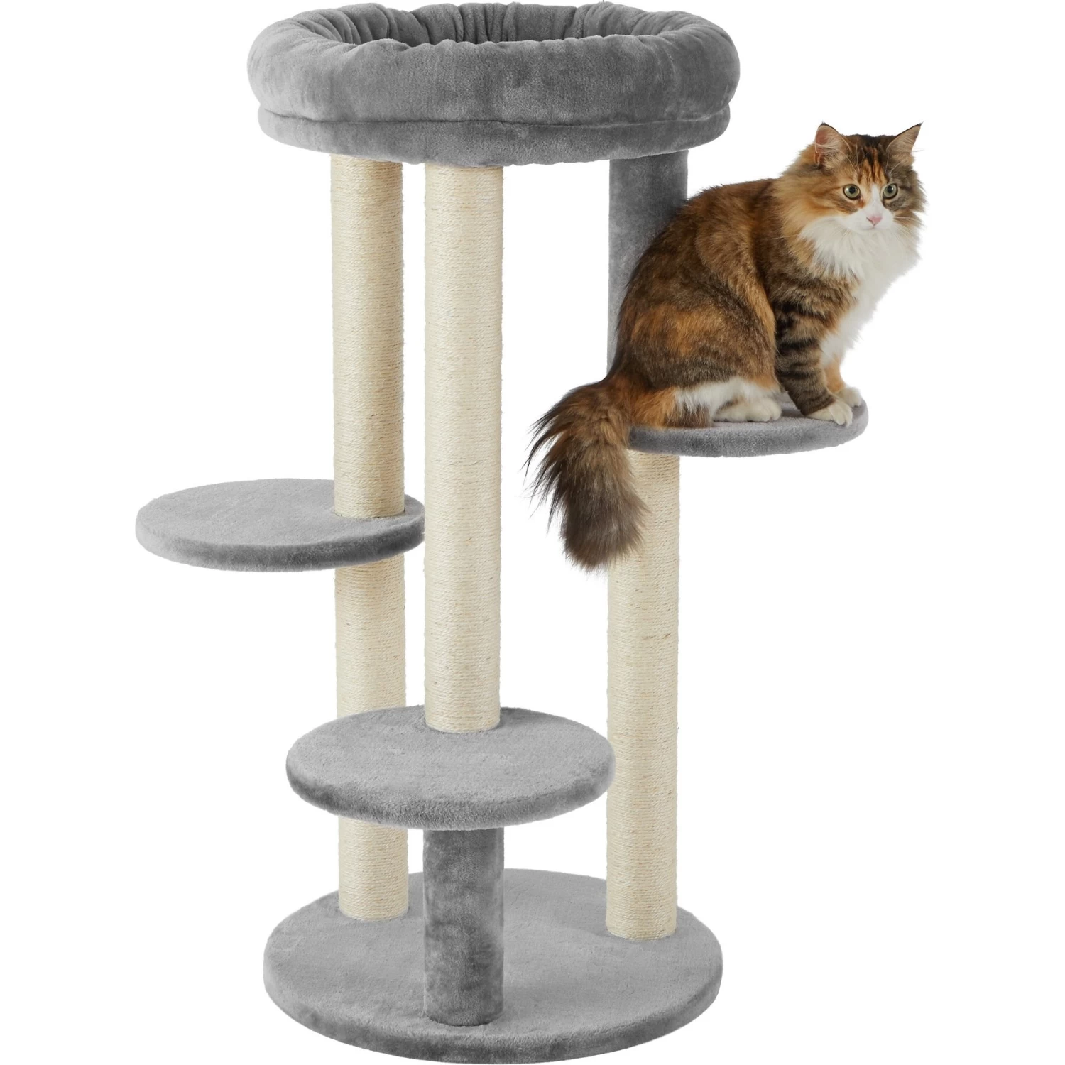 Frisco 41-in Faux Fur Cat Tree - Image 3