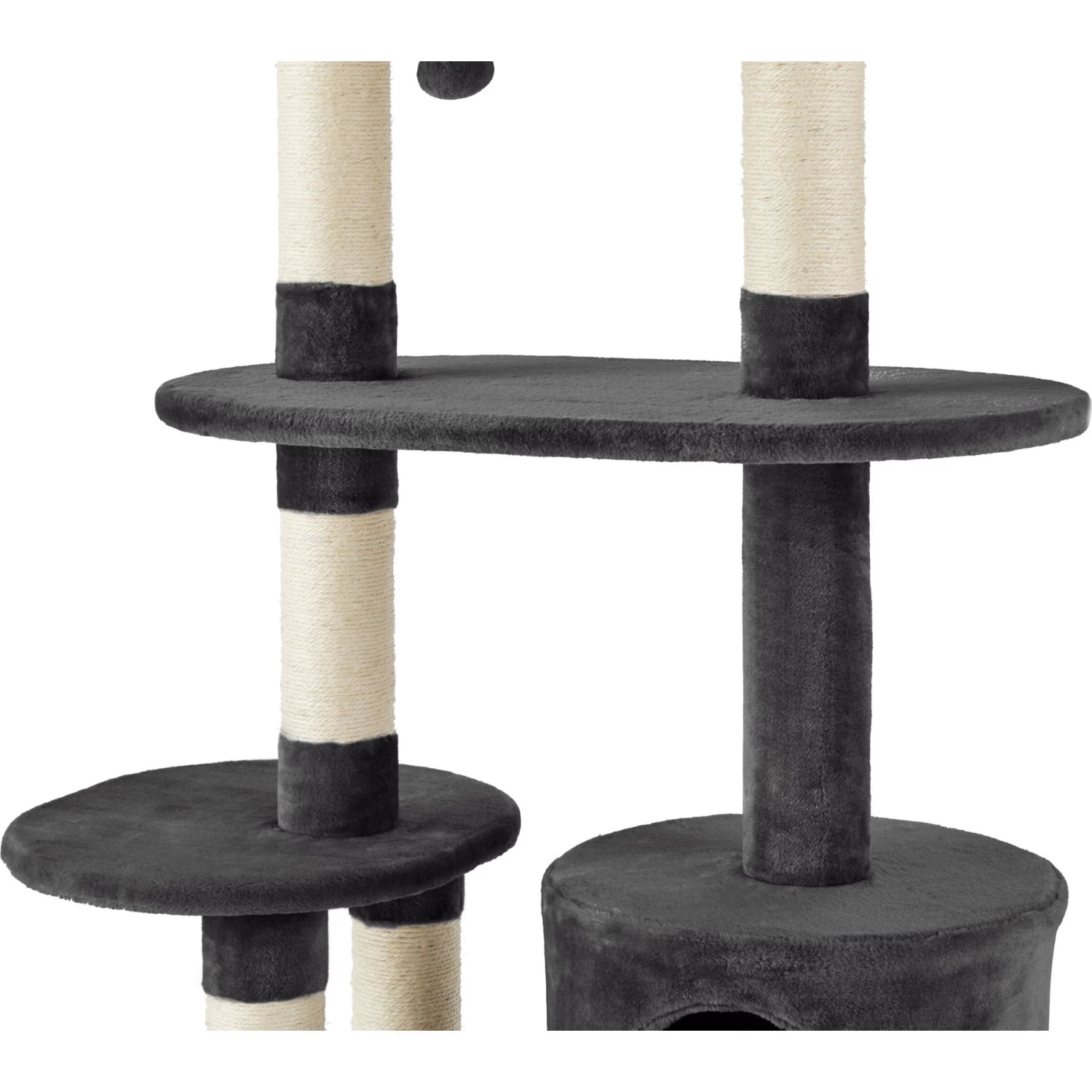 Frisco 48.25-in Heavy Duty Faux Fur Cat Tree & Condo - Image 5