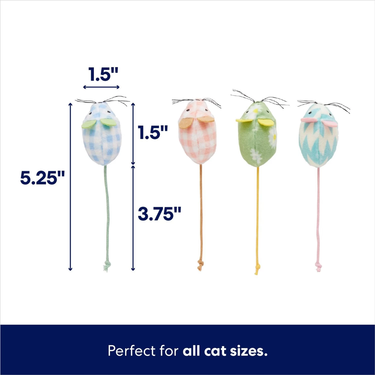 Frisco Easter Mice Cat Toy With Catnip, 4 Count - Image 2