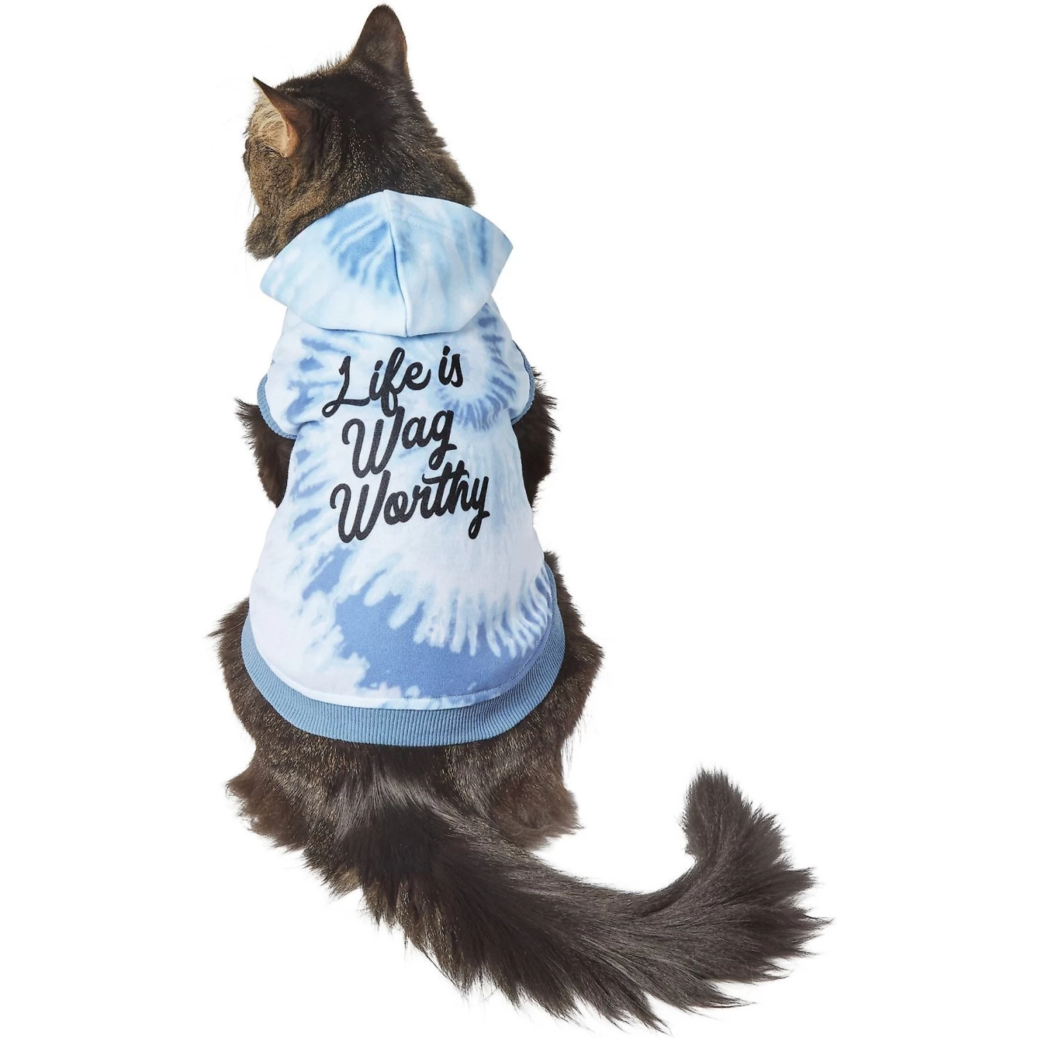 Frisco Life Is Wag Worthy Tiedye Print Dog & Cat Hoodie - Image 3