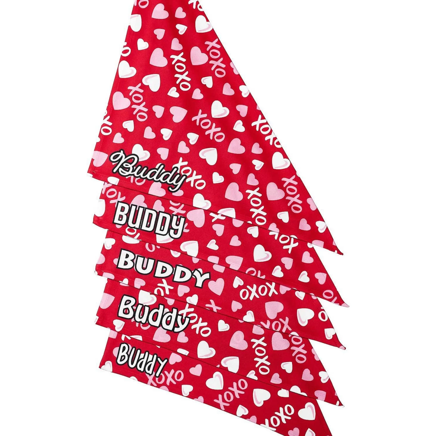 Frisco XOXO Hearts Personalized Dog & Cat Bandana - Image 5