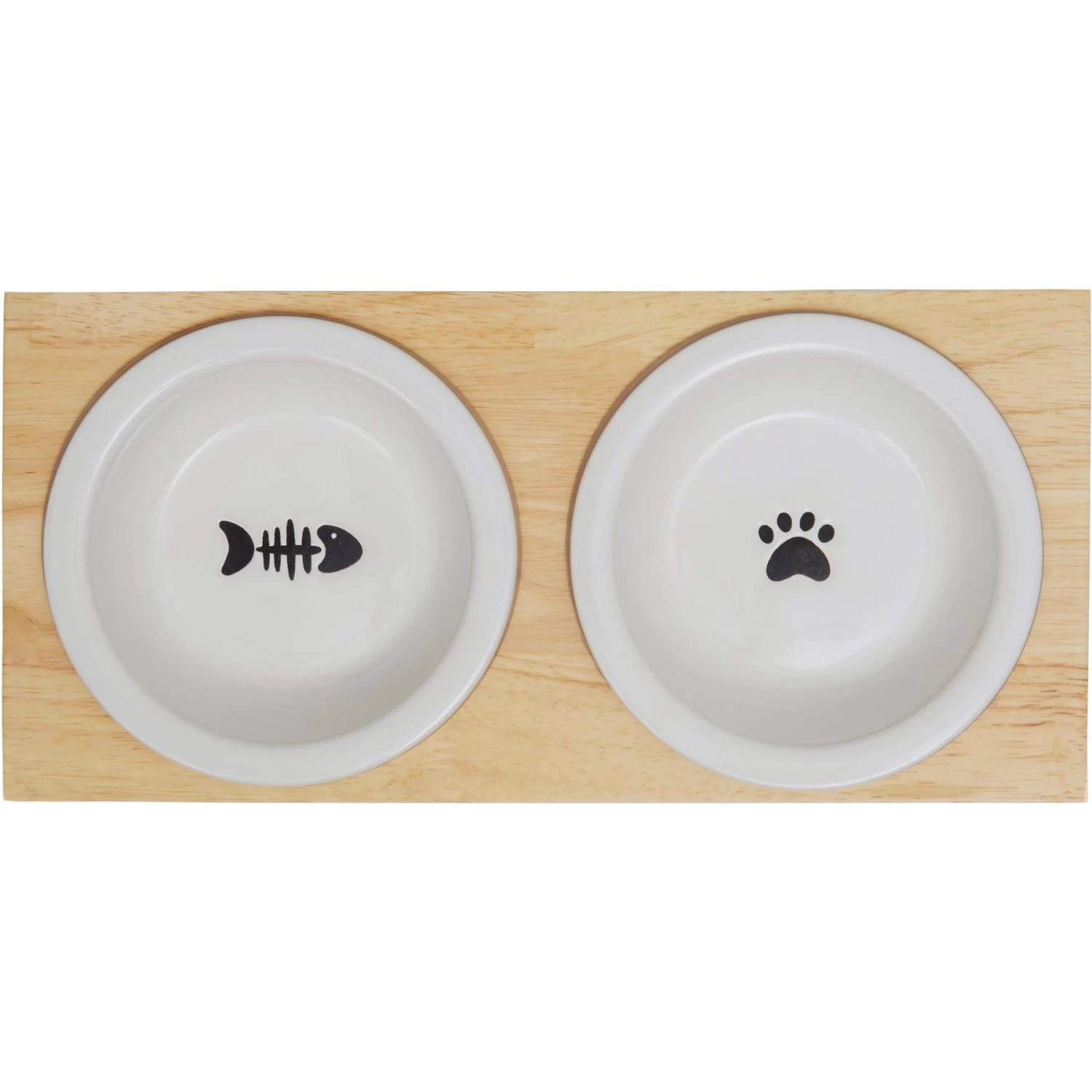 Frisco Double Elevated Cat Bowl With Wood Stand - Image 5