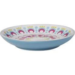Frisco Kaleidoscope Pattern Non-skid Ceramic Cat Dish