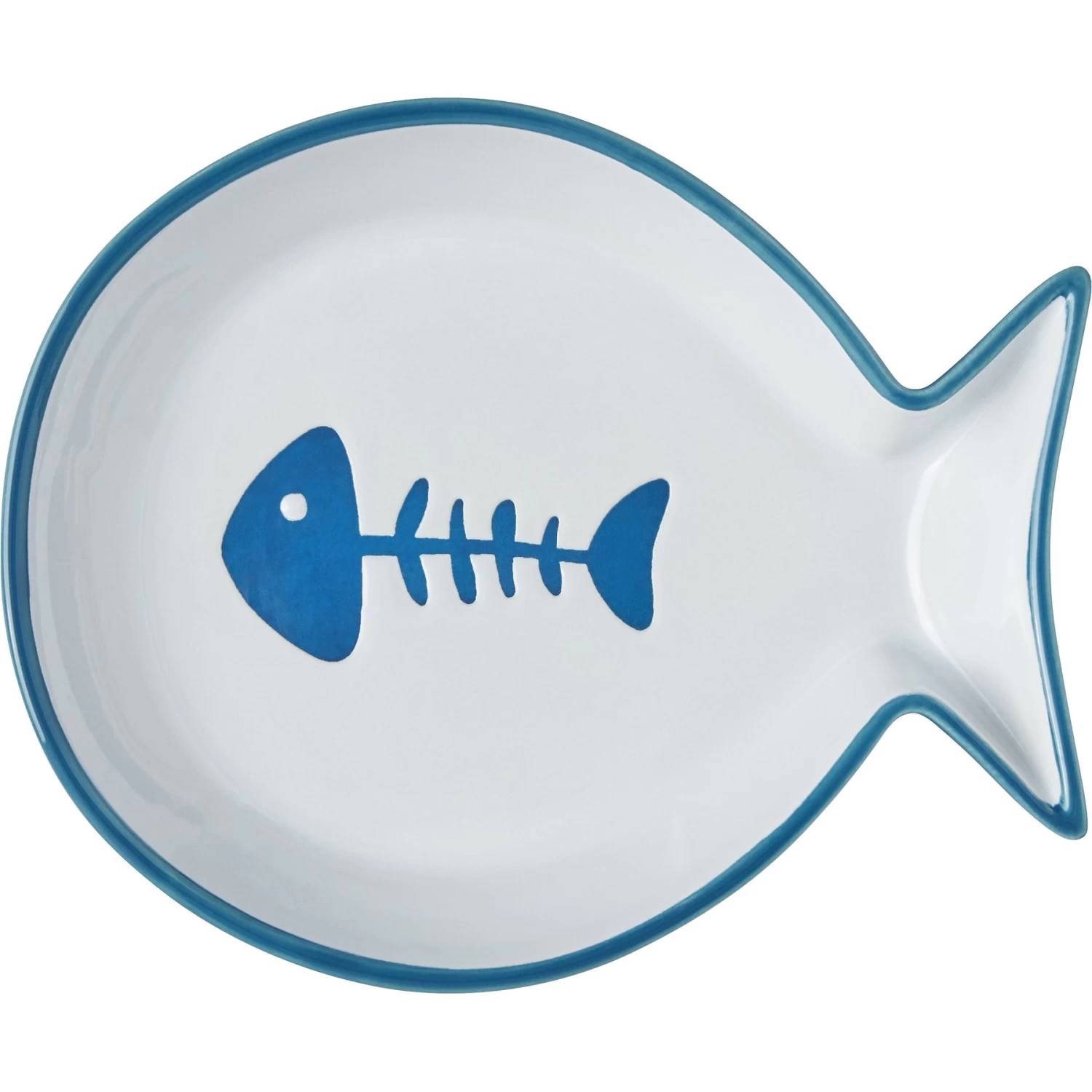 Frisco Fish Shaped Non-skid Ceramic Cat Dish - Image 6