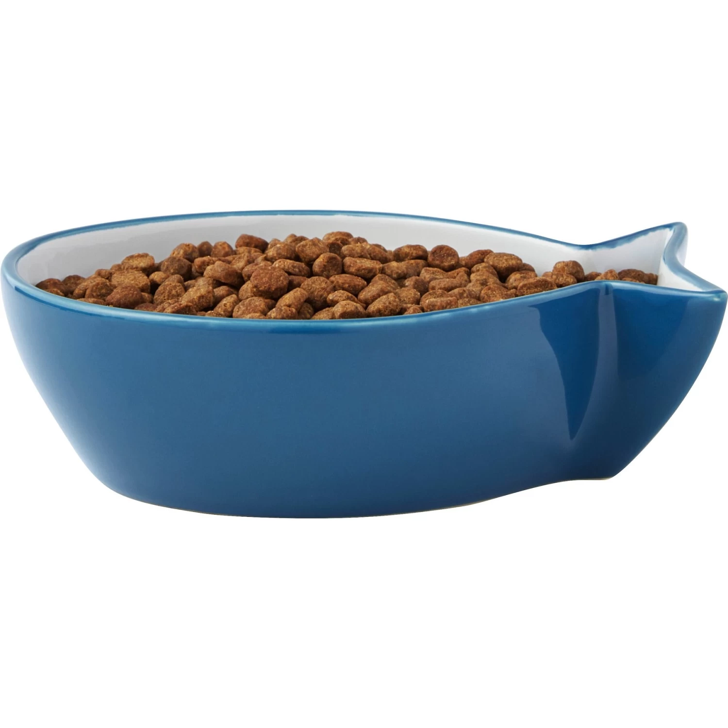 Frisco Fish Shaped Non-skid Ceramic Cat Bowl - Image 3