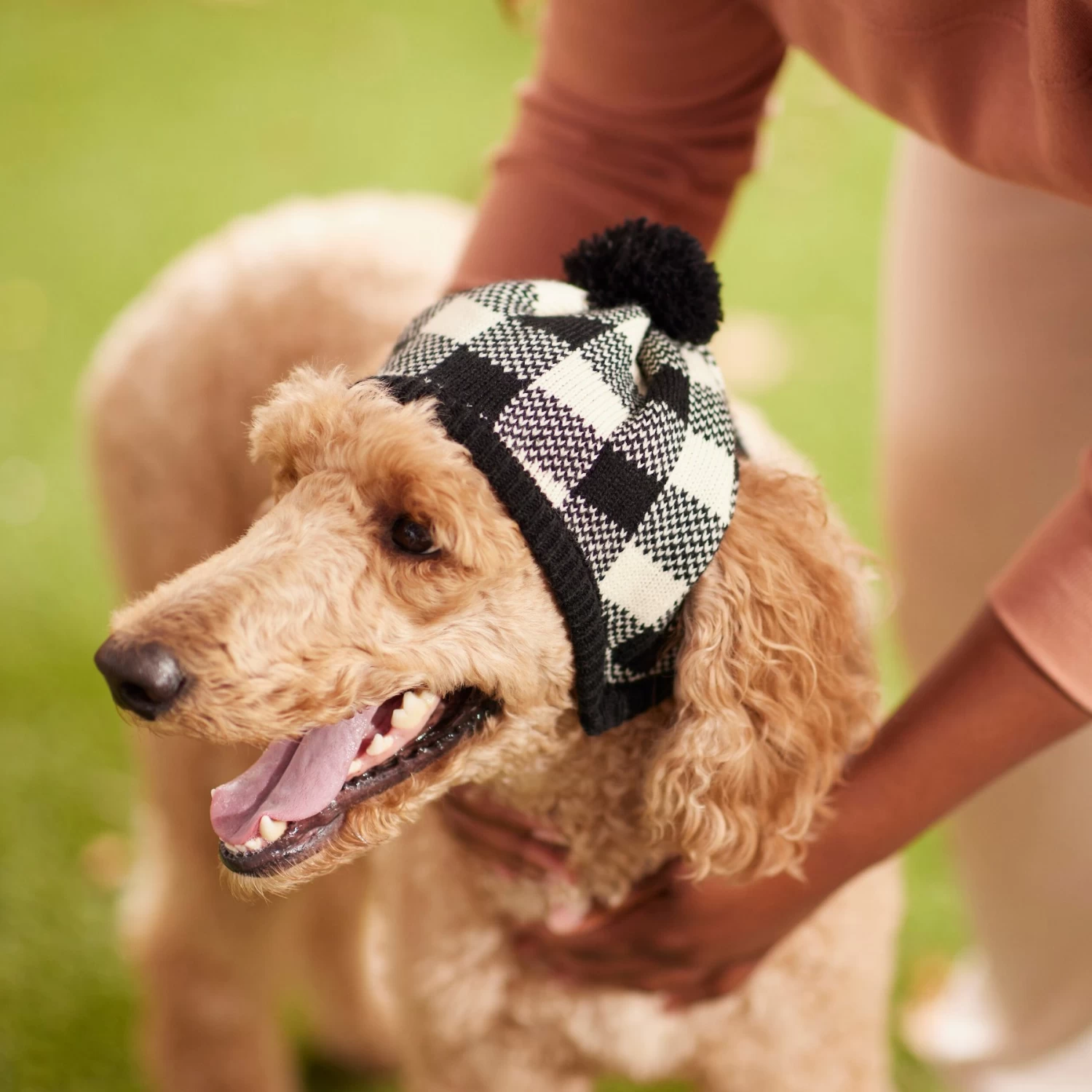 Frisco Plaid Dog & Cat Knitted Hat - Image 5
