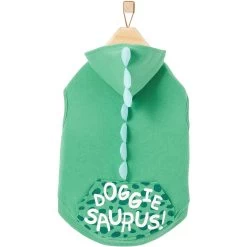 Frisco Doggiesaurus Dog & Cat Hoodie, Green