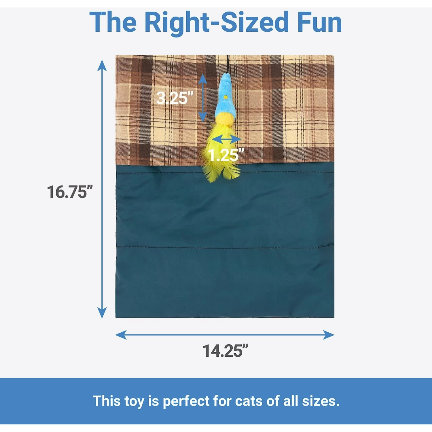 Frisco Camping Sleeping Bag Cat Toy - Image 2