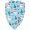Frisco Snowman & Presents Personalized Dog & Cat Bandana