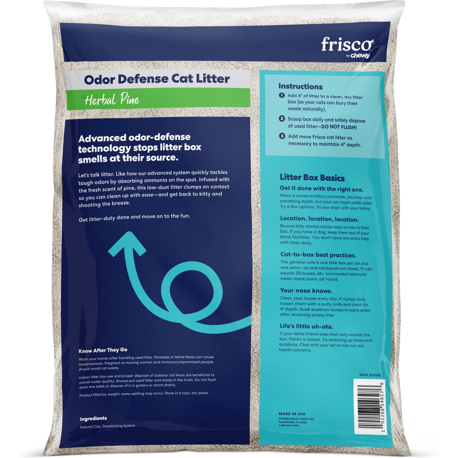 Frisco Odor Defense Herbal Pine Scented Clumping Clay Cat Litter - Image 3