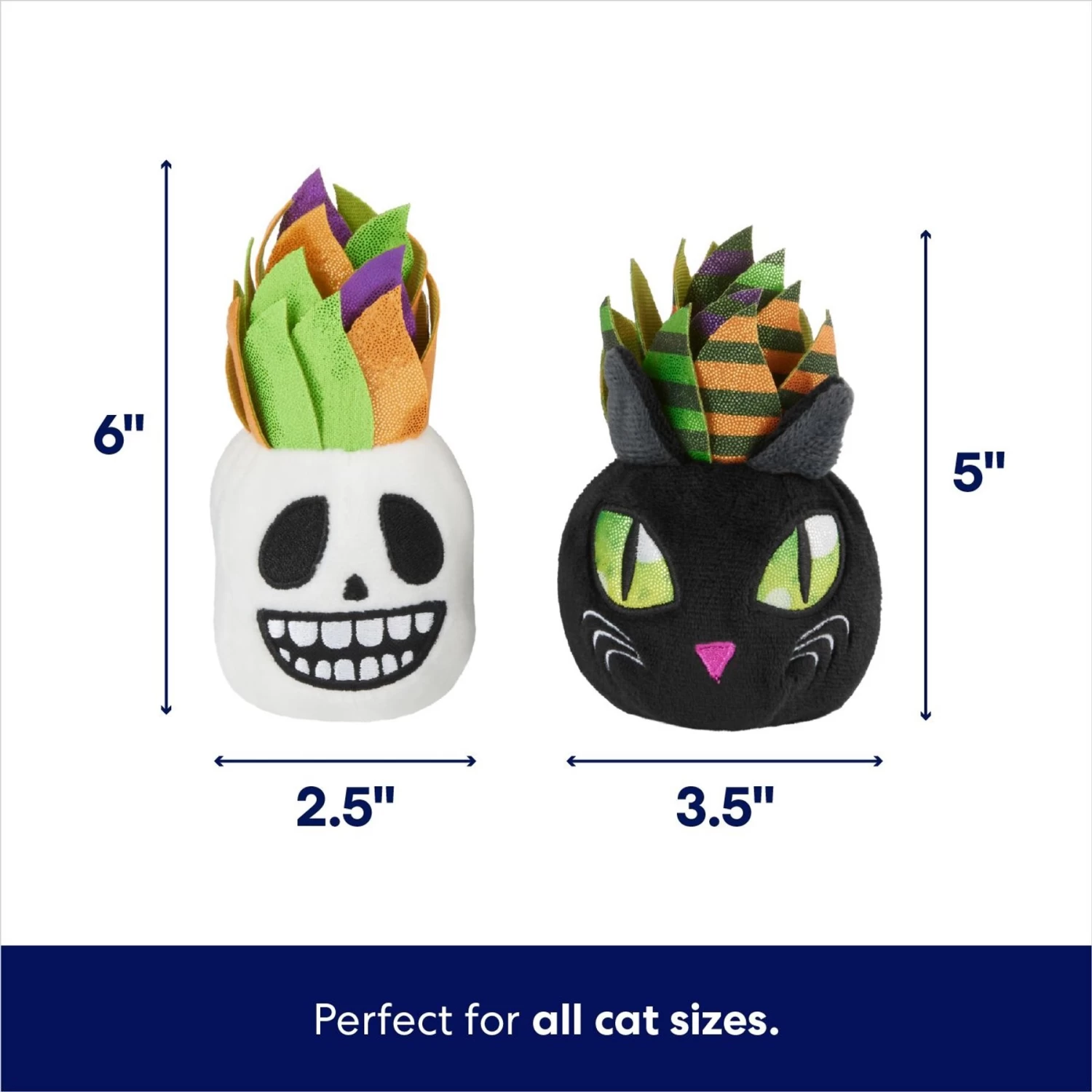 Frisco Halloween Succulents Plush Cat Toy With Catnip, 2 Count - Image 2