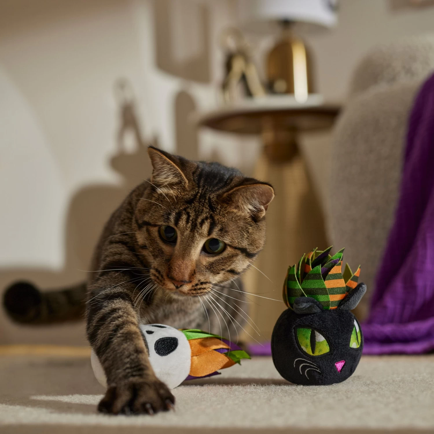 Frisco Halloween Succulents Plush Cat Toy With Catnip, 2 Count - Image 3