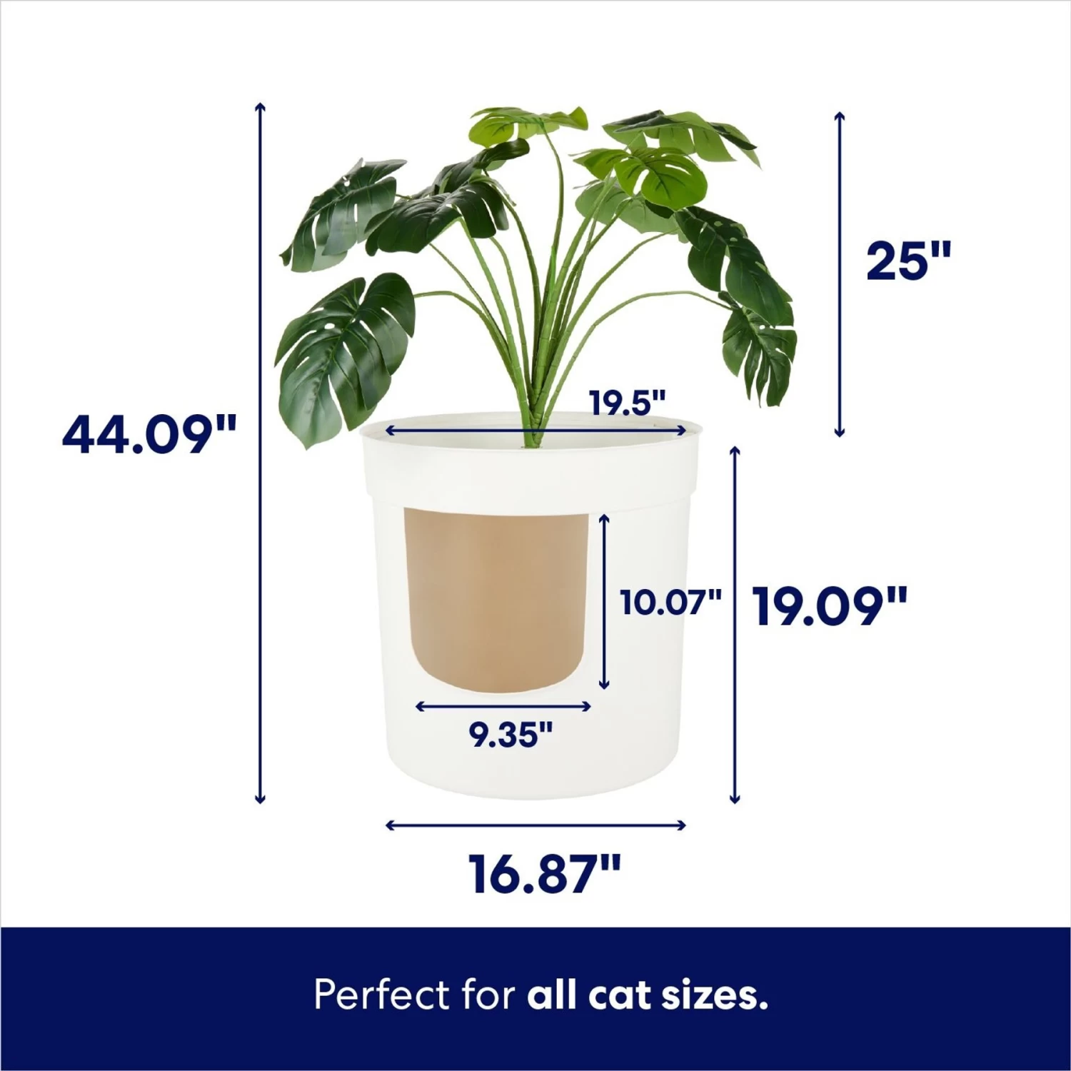 Frisco Hidden Planter Cat Litter Box, 16-in - Image 3