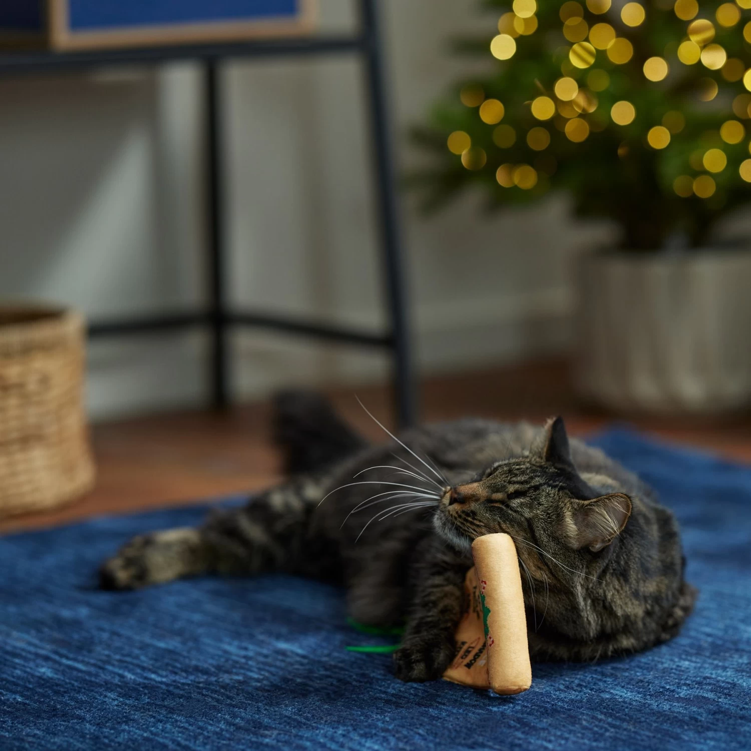 Frisco Holiday Santa's List Plush & Feather Cat Toy With Catnip - Image 3