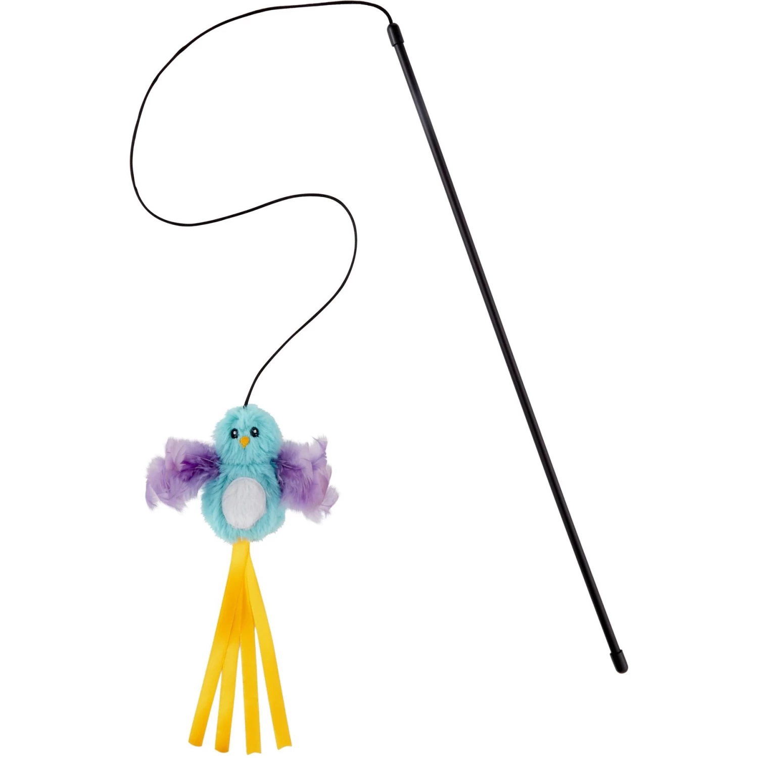 Frisco Natural Catnip & Frisco Bird With Feathers Teaser Wand Cat Toy With Catnip - Image 7