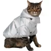 Frisco Heavy Weight Iridescent Quilted Dog & Cat Hooded Puffer Coat
