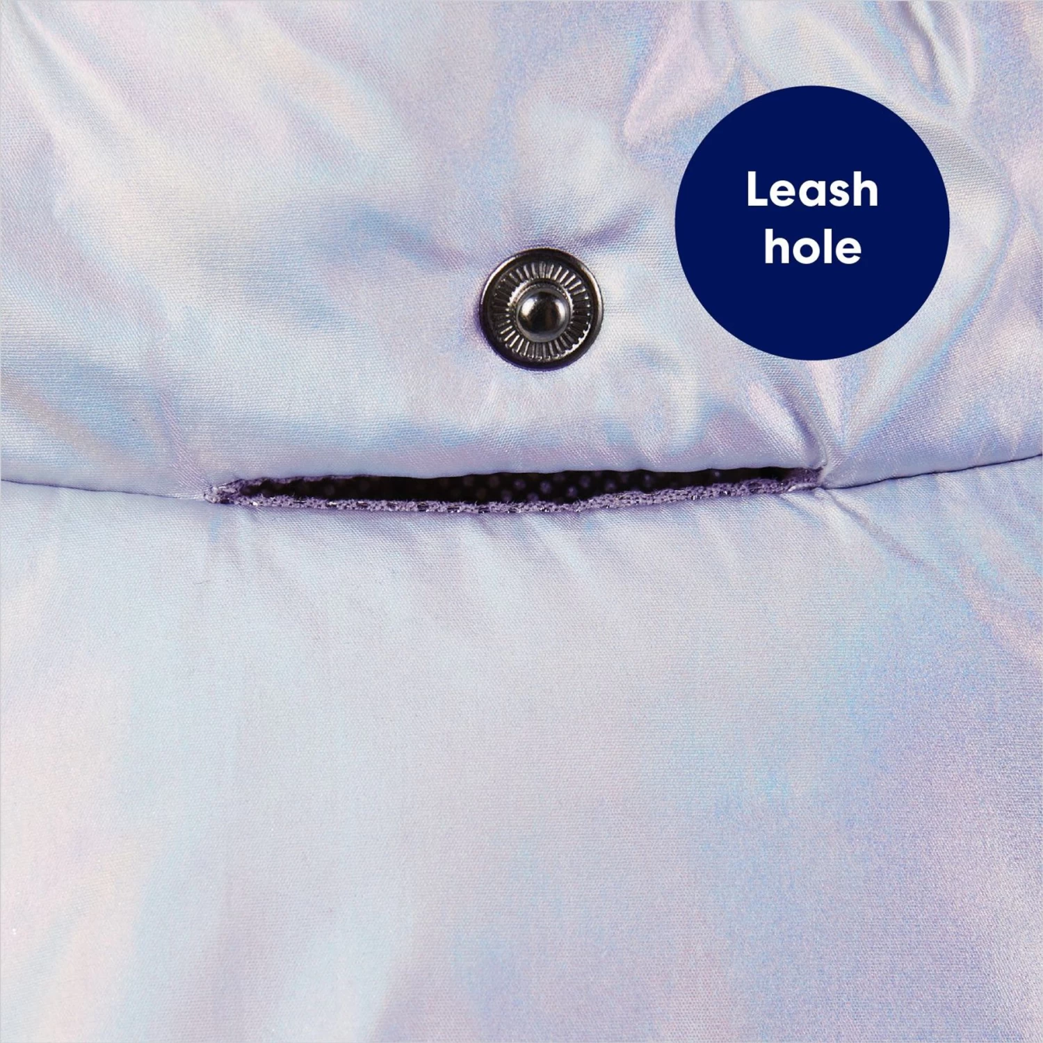 Frisco Heavy Weight Iridescent Quilted Dog & Cat Hooded Puffer Coat - Image 7