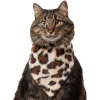 Frisco Leopard Faux Fur Dog & Cat Bandana