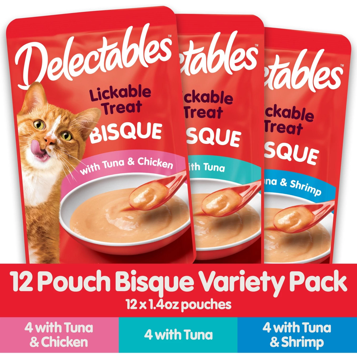 Hartz Delectables Bisque Variety Pack Lickable Cat Treats & Frisco Colorful Springs Cat Toy - Image 4