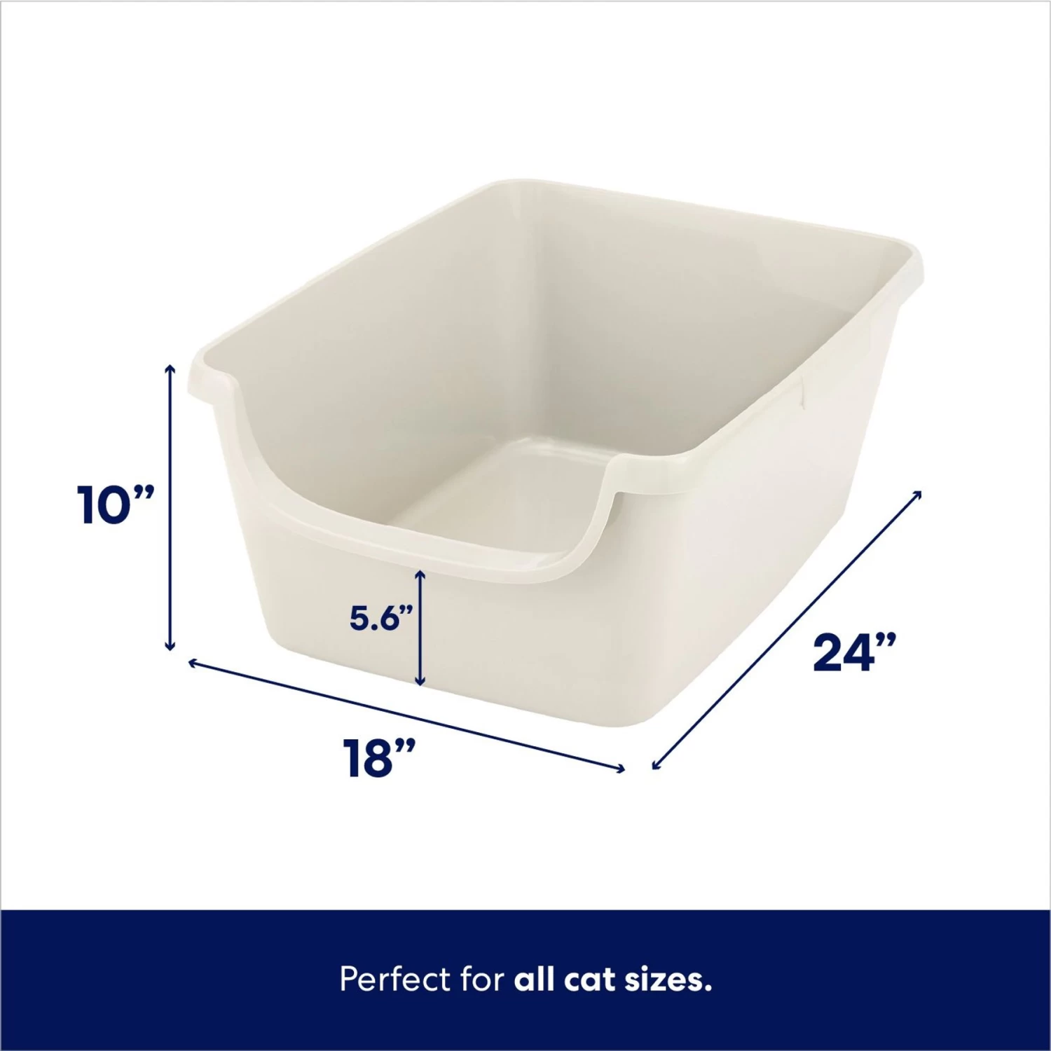 Frisco High Sided Cat Litter Box, Extra Large & Frisco Rectangular Cat Litter Mat - Image 3