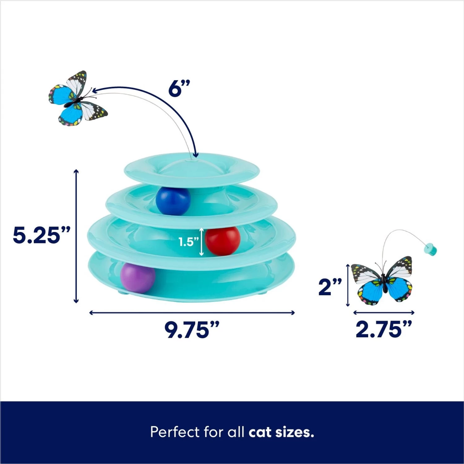 Frisco Butterfly Cat Tracks Cat Toy & Frisco Bee & Leaf Cat Tracks Cat Toy With Catnip - Image 4