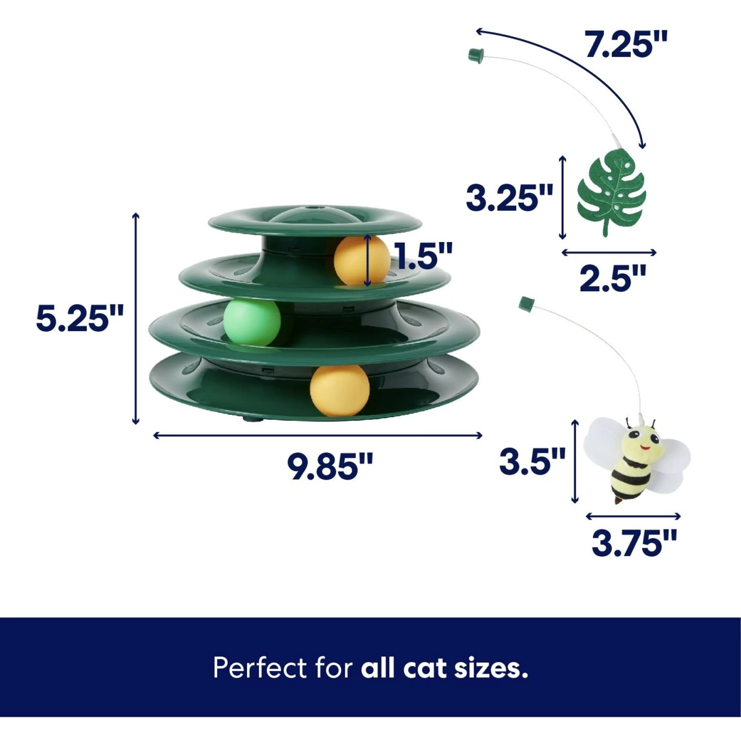 Frisco Butterfly Cat Tracks Cat Toy & Frisco Bee & Leaf Cat Tracks Cat Toy With Catnip - Image 7