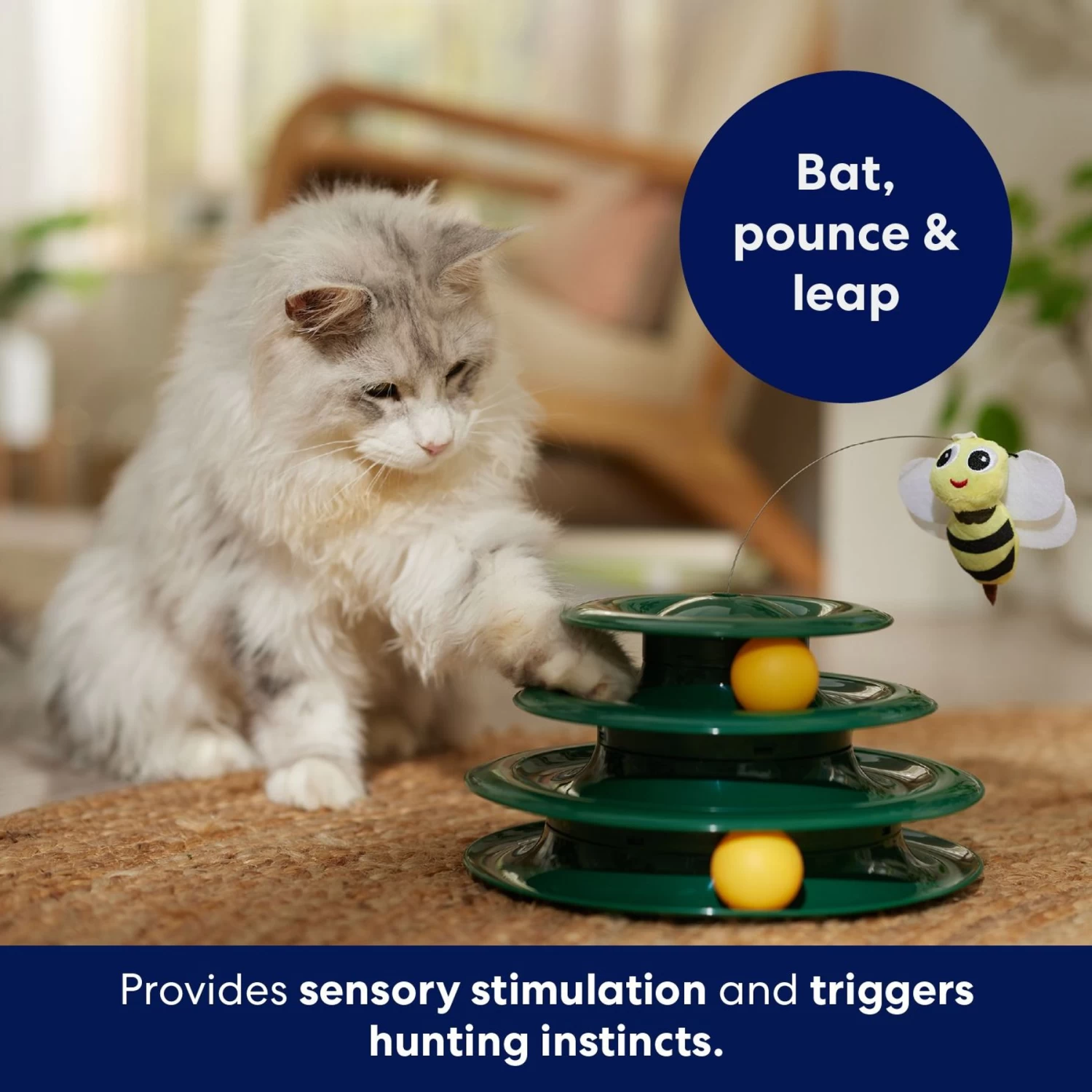 Frisco Butterfly Cat Tracks Cat Toy & Frisco Bee & Leaf Cat Tracks Cat Toy With Catnip - Image 9